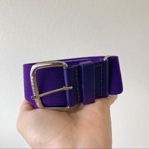 Retro purple elastic belt